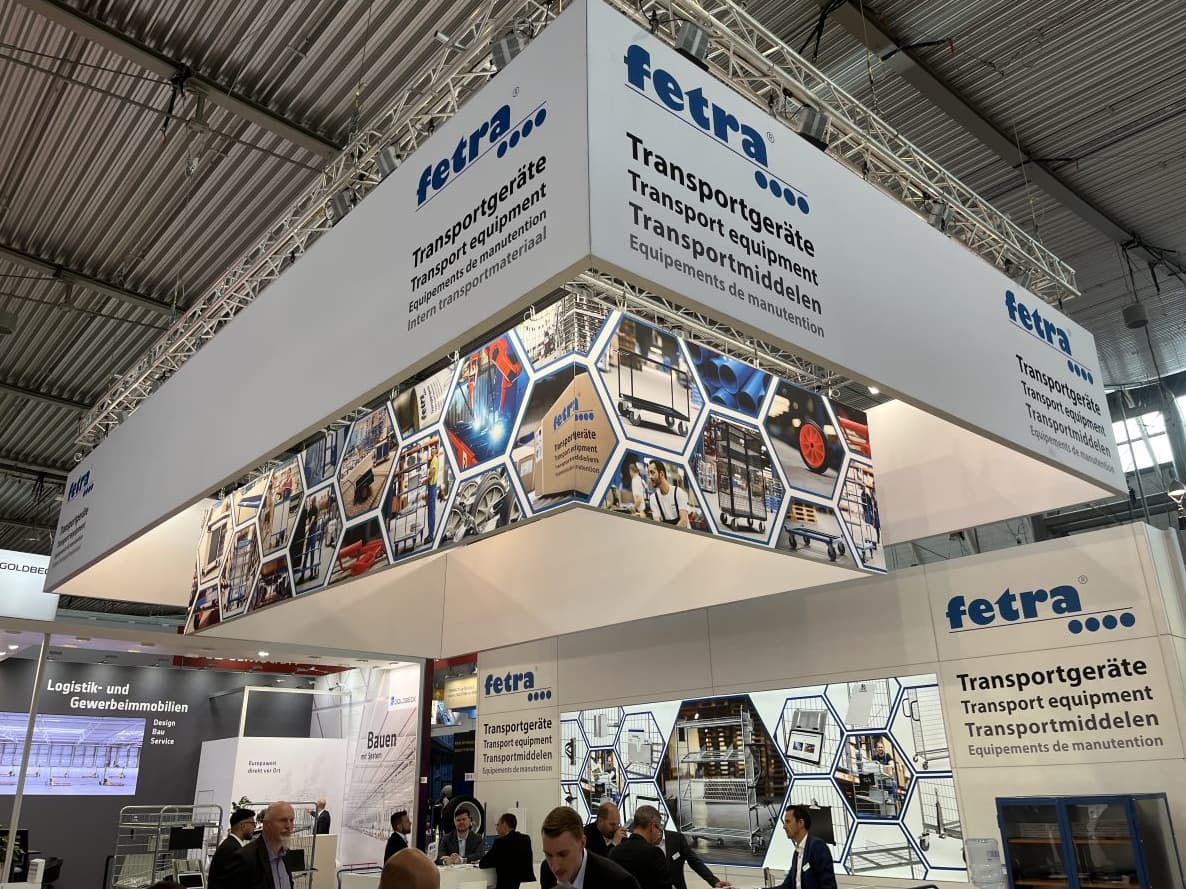 Auch unser Kunde fetra Transportgeräte war auf der Messe vertreten