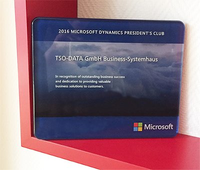 TSO-DATA Microsoft Presidents Club 2016