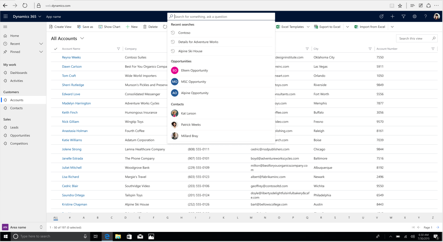 Dynamics 365: New relevance search function