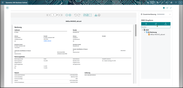 E-Invoice Viewer – optimierte Darstellung elektronischer Rechnungen