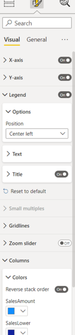 Mit einer neuen Option im Formatierungsbereich können Sie die Stapelreihenfolge umkehren.